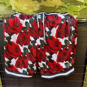 Rose basketball shorts